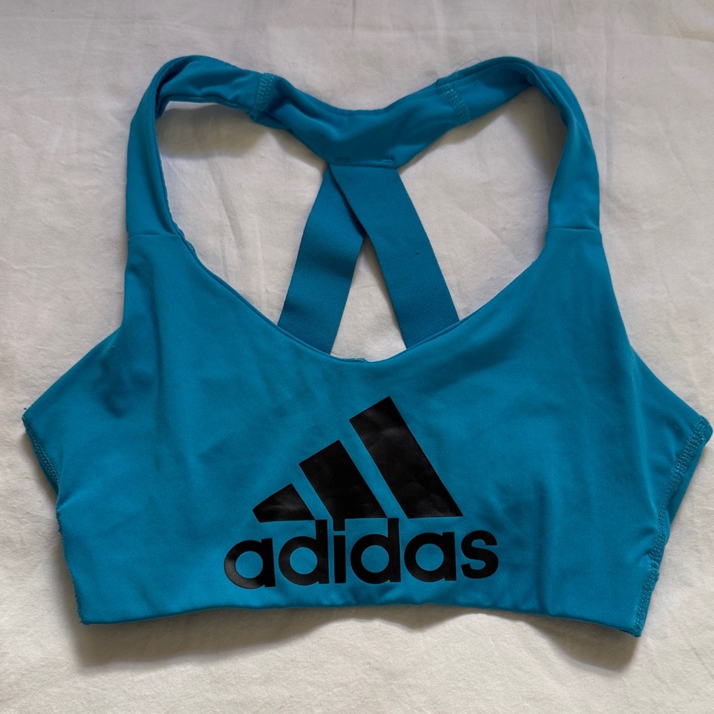 Adidas Women's Vibrant Blue Sports Bra